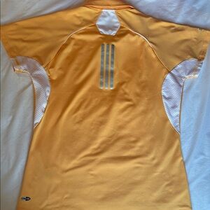 Like New Adidas Orange White Golf Tennis Shirt Sm Med